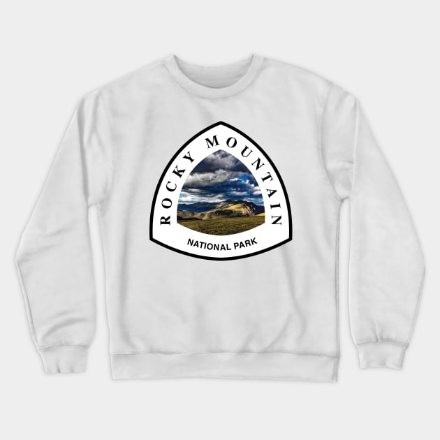 Rocky Mountain National Park shield Crewneck Sweatshirt by nylebuss